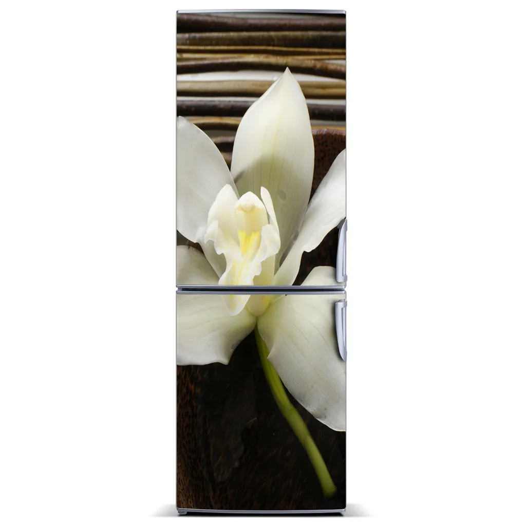 Tulup Kühlschrankdekoration - Magnetmatte - 70 cm x 190 cm - Magnet auf dem Kühlschrank - Orchidee